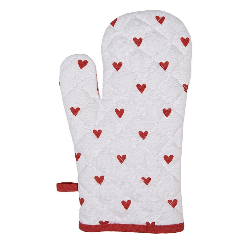 LVT44 - Oven glove heart 18x30 cm