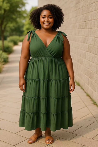 Kleid „Elina“ – Sommerkleid aus Musselin mit Schleifenbindung